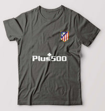 Load image into Gallery viewer, Atletico Madrid 2021-22 T-Shirt for Men-S(38 Inches)-Charcoal-Ektarfa.online
