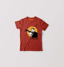 Load image into Gallery viewer, James Bond 007 Kids T-Shirt for Boy/Girl-Brick Red-Ektarfa.online
