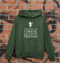 Load image into Gallery viewer, GOT Game of Thrones I Drink And Know Things Unisex Hoodie for Men/Women-S(40 Inches)-Dark Green-Ektarfa.online
