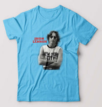 Load image into Gallery viewer, John Lennon T-Shirt for Men-Light Blue-Ektarfa.online
