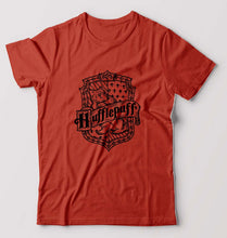 Load image into Gallery viewer, Hufflepuff Harry Potter T-Shirt for Men-S(38 Inches)-Brick Red-Ektarfa.online
