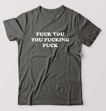Load image into Gallery viewer, Funny Fuck T-Shirt for Men-S(38 Inches)-Charcoal-Ektarfa.online
