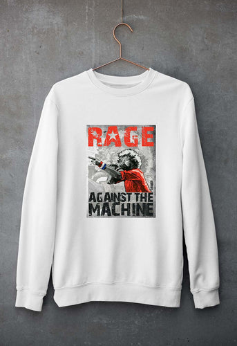 Rage Against The Machine Unisex Sweatshirt for Men/Women-White-Ektarfa.online