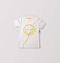 Load image into Gallery viewer, Evil Smile Emoji Kids T-Shirt for Boy/Girl-White-Ektarfa.online
