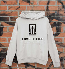 Load image into Gallery viewer, Love To Life Unisex Hoodie for Men/Women-S(40 Inches)-Grey Melange-Ektarfa.online
