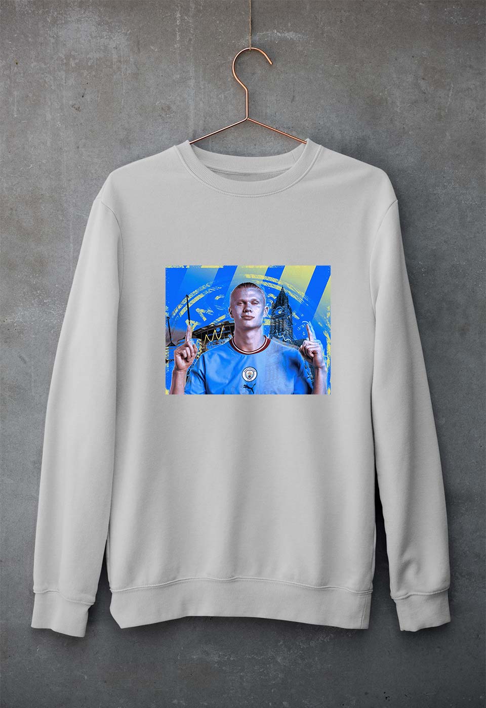Erling Haaland Unisex Sweatshirt for Men/Women-Grey Melange-Ektarfa.online