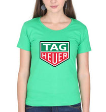 Load image into Gallery viewer, TAG Heuer T-Shirt for Women-XS(32 Inches)-flag green-Ektarfa.online
