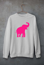 Load image into Gallery viewer, Pink Elephant Unisex Sweatshirt for Men/Women-Grey Melange-Ektarfa.online
