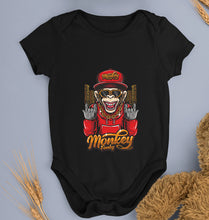 Load image into Gallery viewer, Hip Hop Monkey Kids Romper For Baby Boy/Girl-0-5 Months(18 Inches)-Black-Ektarfa.online
