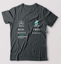 Load image into Gallery viewer, Mercedes AMG Petronas F1 2022 Team T-Shirt for Men-S(38 Inches)-Steel grey-Ektarfa.online
