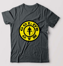 Load image into Gallery viewer, Gold&#39;s Gym T-Shirt for Men-S(38 Inches)-Steel grey-Ektarfa.online
