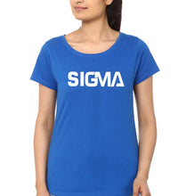 Load image into Gallery viewer, Sigma T-Shirt for Women-Royal Blue-Ektarfa.online
