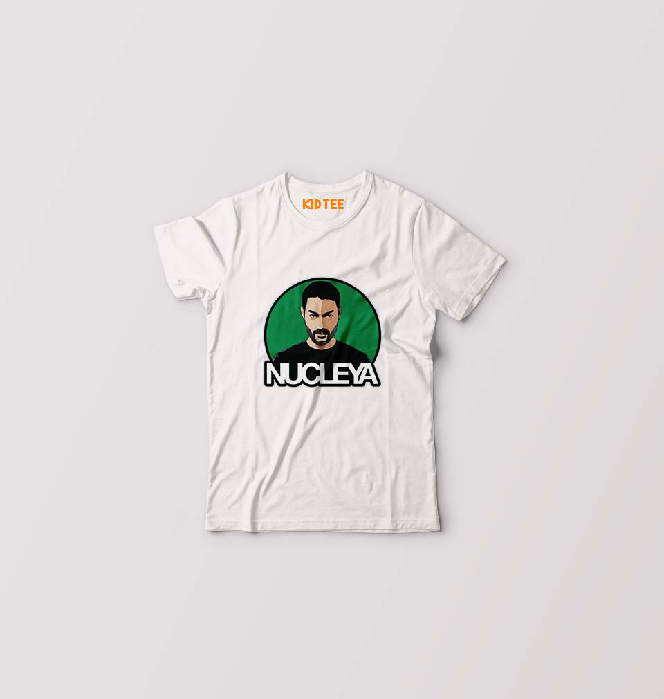Nucleya Kids T-Shirt for Boy/Girl-White-Ektarfa.online