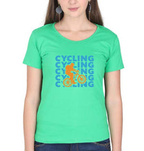 Load image into Gallery viewer, Cycling T-Shirt for Women-Flag Green-Ektarfa.online
