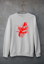 Load image into Gallery viewer, Hanuman Ji (God) Unisex Sweatshirt for Men/Women-Grey Melange-Ektarfa.online
