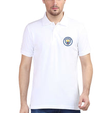 Load image into Gallery viewer, Manchester City Logo Polo T-Shirt for Men-S(38 Inches)-White-Ektarfa.co.in
