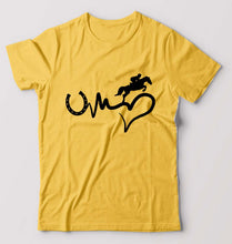 Load image into Gallery viewer, Horse Riding T-Shirt for Men-Golden Yellow-Ektarfa.online
