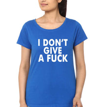 Load image into Gallery viewer, Fuck T-Shirt for Women-XS(32 Inches)-Royal Blue-Ektarfa.online
