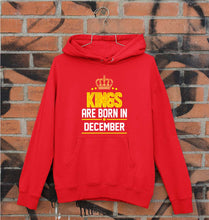 Load image into Gallery viewer, Kings Are Born In December Unisex Hoodie for Men/Women-S(40 Inches)-Red-Ektarfa.online
