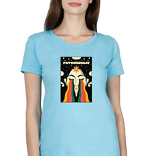 Load image into Gallery viewer, Psychedelic T-Shirt for Women-XS(32 Inches)-SkyBlue-Ektarfa.online
