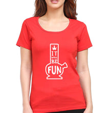 Load image into Gallery viewer, Bong T-Shirt for Women-Red-Ektarfa.online
