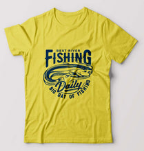 Load image into Gallery viewer, Fishing T-Shirt for Men-Yellow-Ektarfa.online

