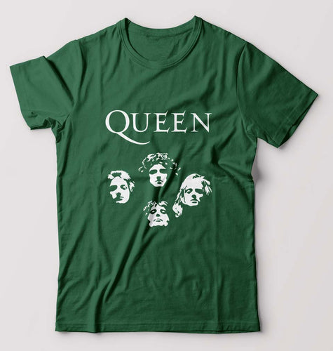 Queen Rock Band T-Shirt for Men-Bottle Green-Ektarfa.online