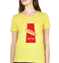 Load image into Gallery viewer, Led Zeppelin T-Shirt for Women-XS(32 Inches)-Mustard Yellow-Ektarfa.online
