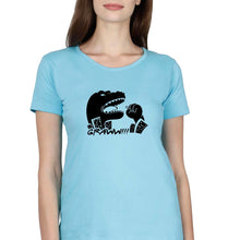 Load image into Gallery viewer, Godzilla T-Shirt for Women-XS(32 Inches)-SkyBlue-Ektarfa.online
