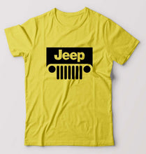 Load image into Gallery viewer, Jeep T-Shirt for Men-S(38 Inches)-Yellow-Ektarfa.online
