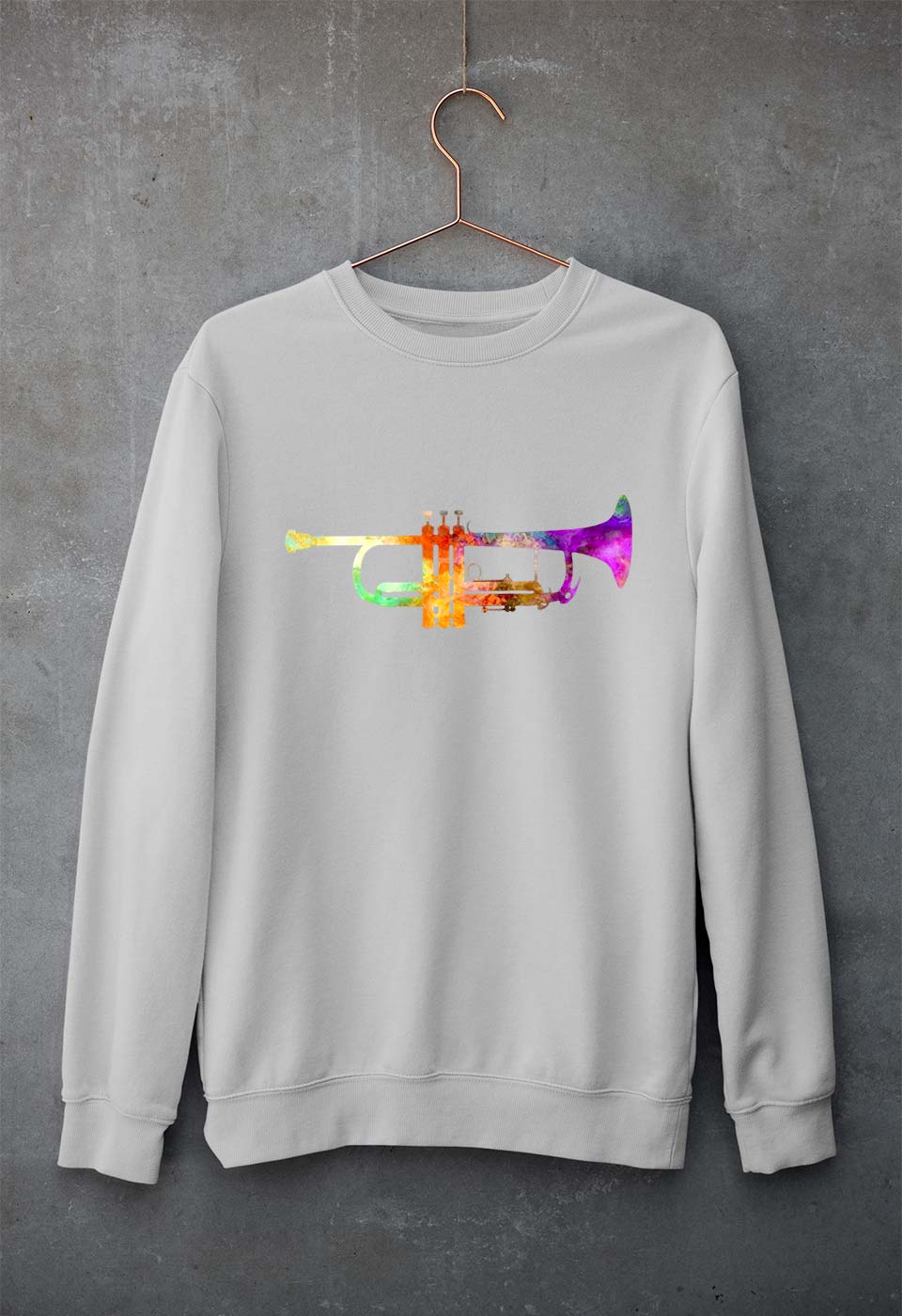 Trumpet Unisex Sweatshirt for Men/Women-Grey Melange-Ektarfa.online