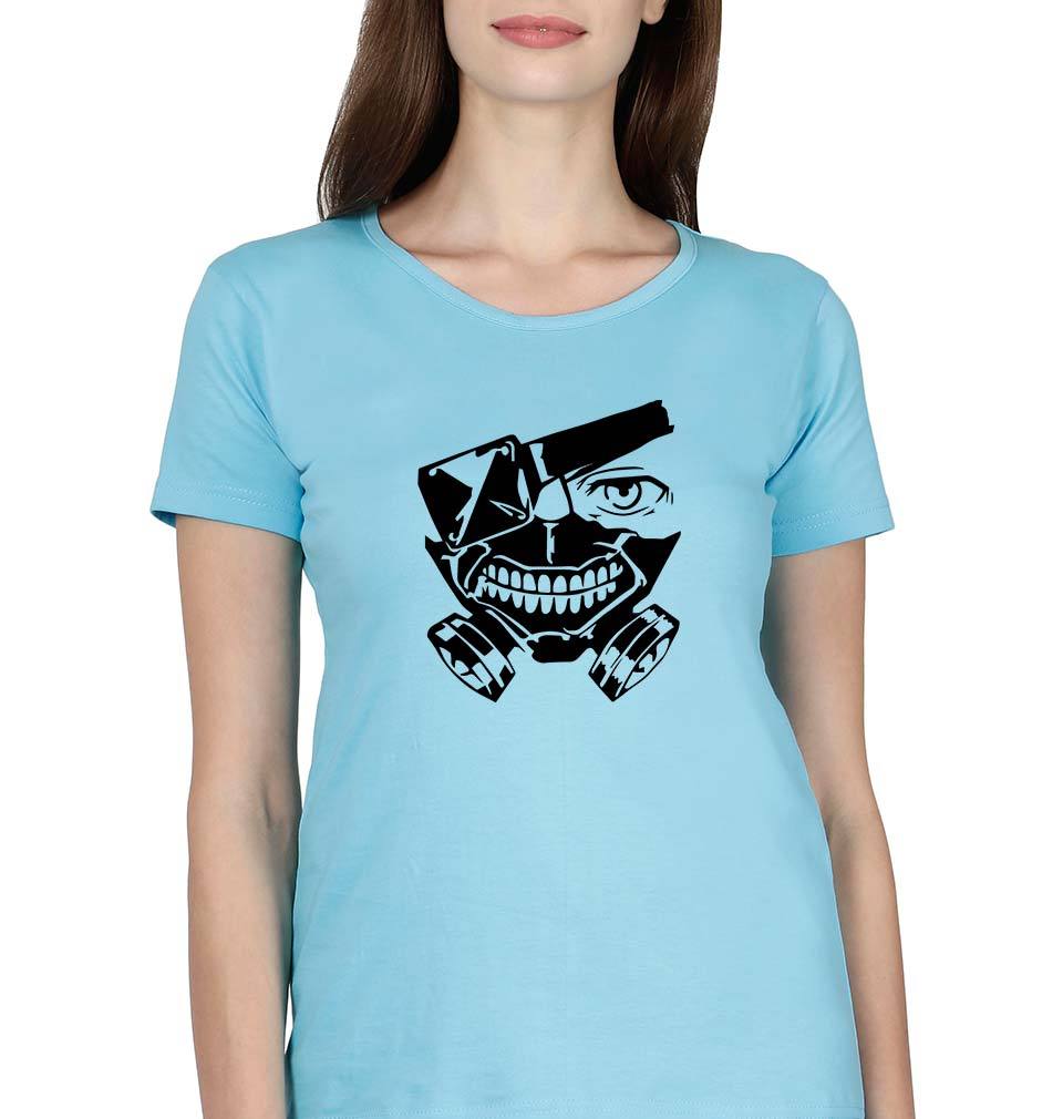 Tokyo Ghoul T-Shirt for Women-XS(32 Inches)-SkyBlue-Ektarfa.online