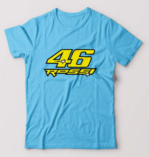 Load image into Gallery viewer, Valentino Rossi(VR 46) T-Shirt for Men-S(38 Inches)-Light Blue-Ektarfa.online
