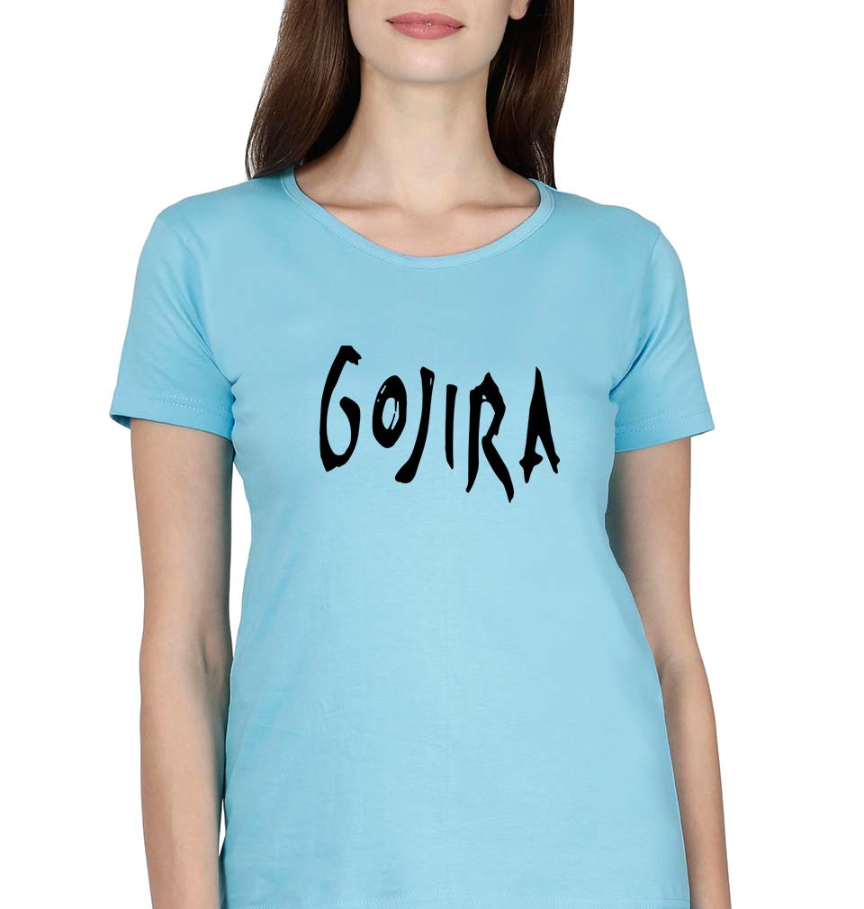 Gojira T-Shirt for Women-XS(32 Inches)-SkyBlue-Ektarfa.online