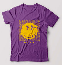 Load image into Gallery viewer, Good Vibes Emoji T-Shirt for Men-Purple-Ektarfa.online

