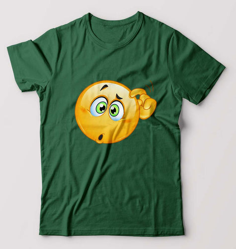 Emoji T-Shirt for Men-Bottle Green-Ektarfa.online