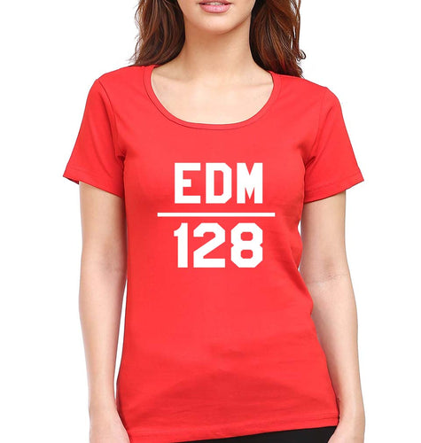 EDM T-Shirt for Women-Red-Ektarfa.online
