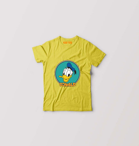 Donald Duck Kids T-Shirt for Boy/Girl-Yellow-Ektarfa.online