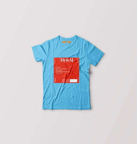 Aly & AJ Kids T-Shirt for Boy/Girl-Sky Blue-Ektarfa.online