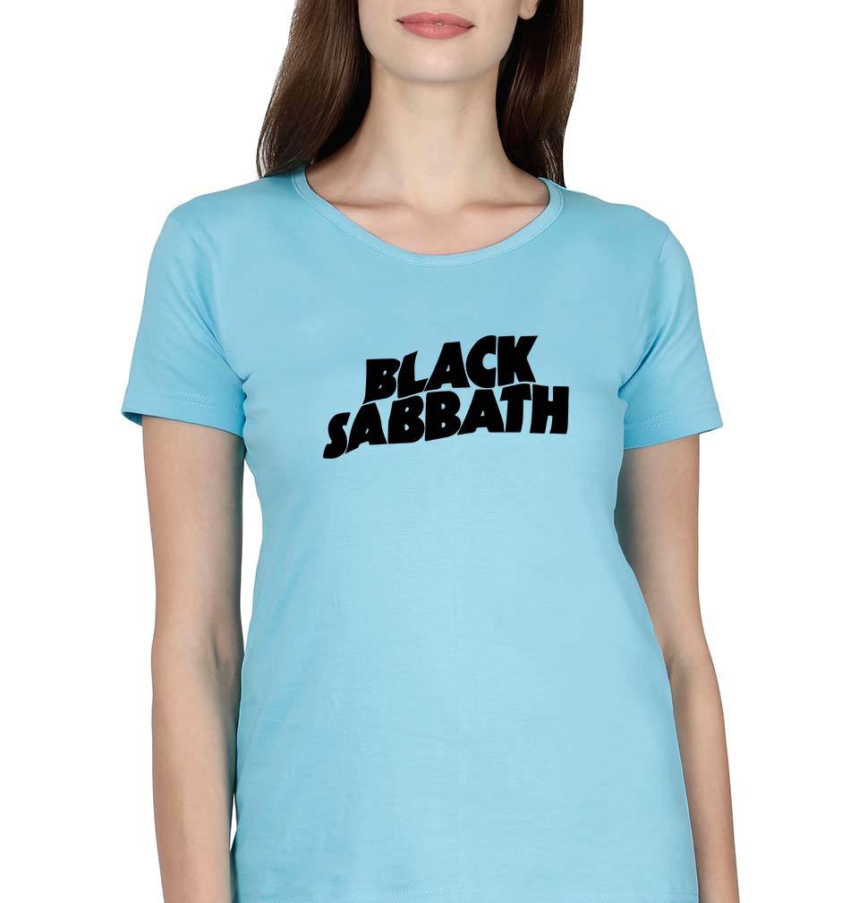 Black Sabbath T-Shirt for Women-XS(32 Inches)-SkyBlue-Ektarfa.online