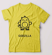 Load image into Gallery viewer, Godzilla T-Shirt for Men-S(38 Inches)-Yellow-Ektarfa.online
