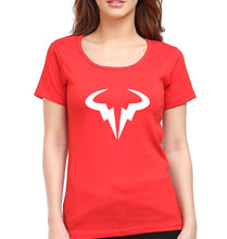 Load image into Gallery viewer, Rafael Nadal (RAFA) T-Shirt for Women-XS(32 Inches)-Red-Ektarfa.online
