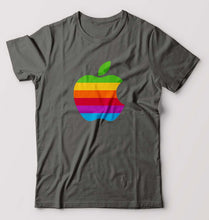 Load image into Gallery viewer, Apple T-Shirt for Men-S(38 Inches)-Charcoal-Ektarfa.online
