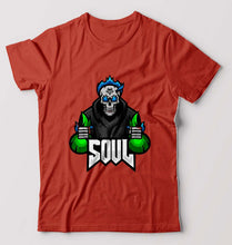 Load image into Gallery viewer, Battlegrounds Mobile India (BGMI) T-Shirt for Men-Brick Red-Ektarfa.online
