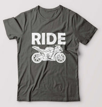Load image into Gallery viewer, Ride Superbike T-Shirt for Men-Charcoal-Ektarfa.online
