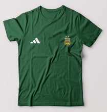 Load image into Gallery viewer, Argentina Football T-Shirt for Men-S(38 Inches)-Bottle Green-Ektarfa.online
