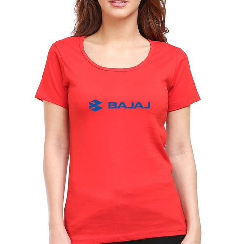Bajaj T-Shirt for Women-Red-Ektarfa.online