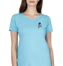 Load image into Gallery viewer, Rose &amp; Knife T-Shirt for Women-SkyBlue-Ektarfa.online
