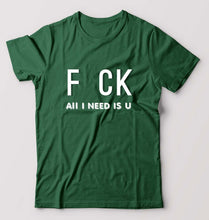 Load image into Gallery viewer, Naughty Offensive T-Shirt for Men-Bottle Green-Ektarfa.online
