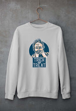 Load image into Gallery viewer, Trick or Treat Unisex Sweatshirt for Men/Women-S(40 Inches)-Grey Melange-Ektarfa.online
